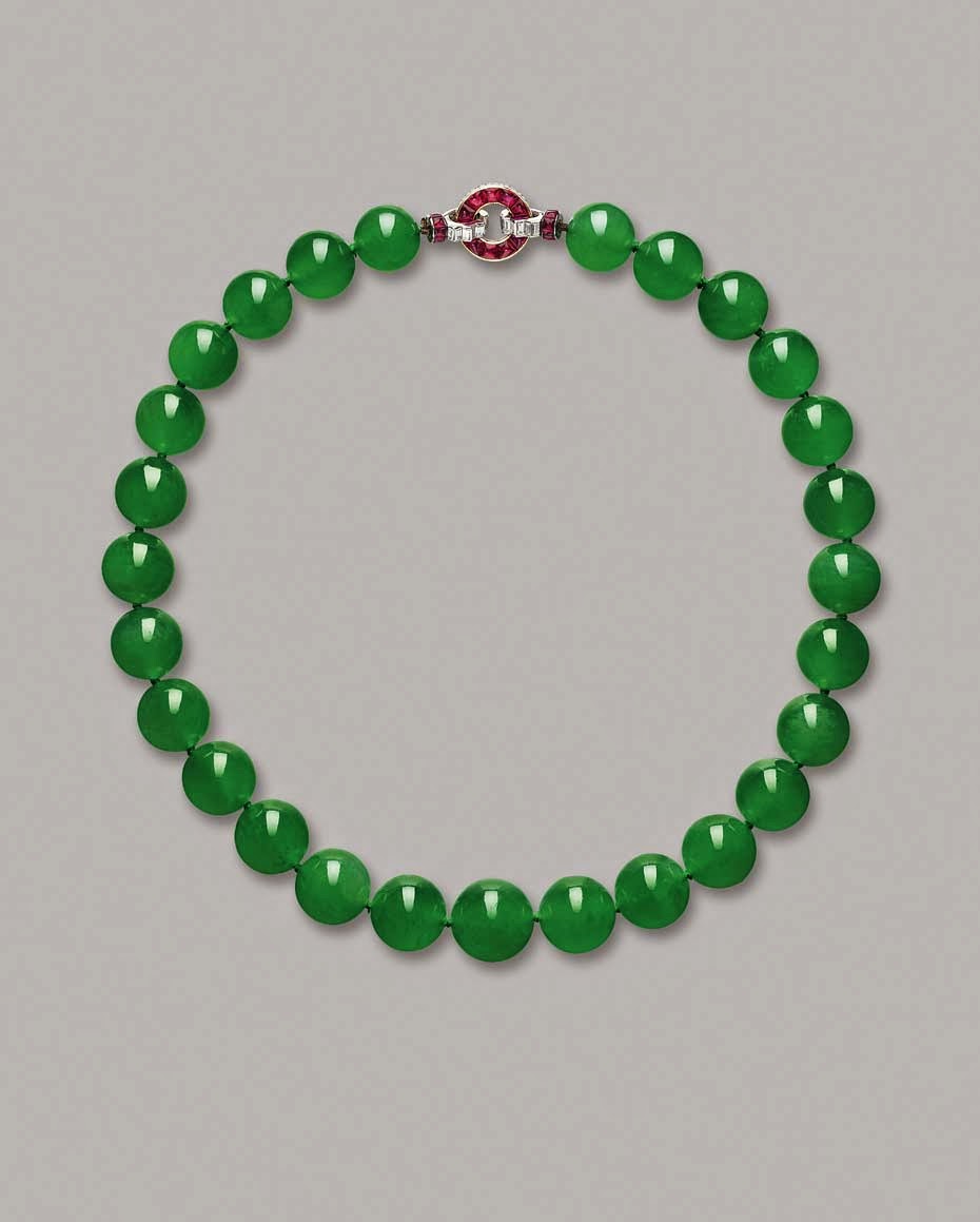 The Barbara Hutton-Mdivani Jadeite Necklace