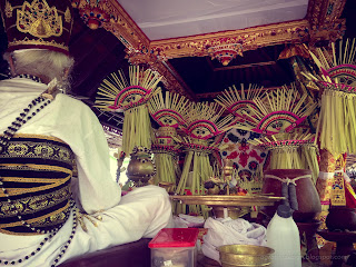 Balinese Hindu Priest Ida Pedanda Hold Wedding Ceremony Rituals And Traditions At Badung, Bali, Indonesia
