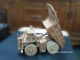Wooden Miniature Komatsu 830E-AC Dump Truck