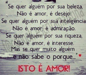 ISTO E AMOR...