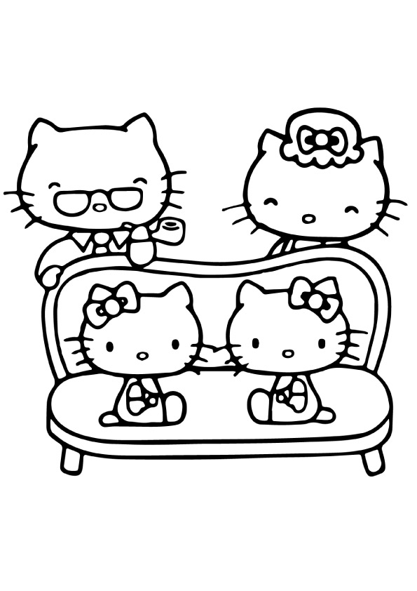 Dibujos Para Colorear Hello Kitty