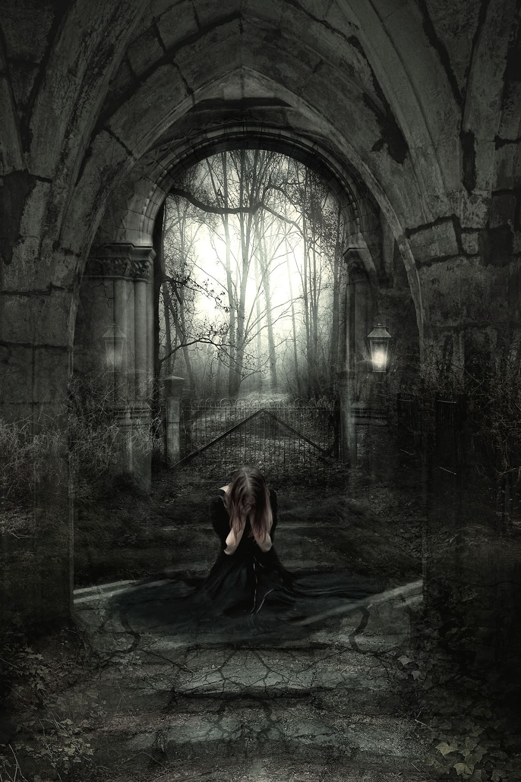 SECRET TUTORIAL ABOUT MUSIC ART AND DESIGN: Dark gothic manipulation