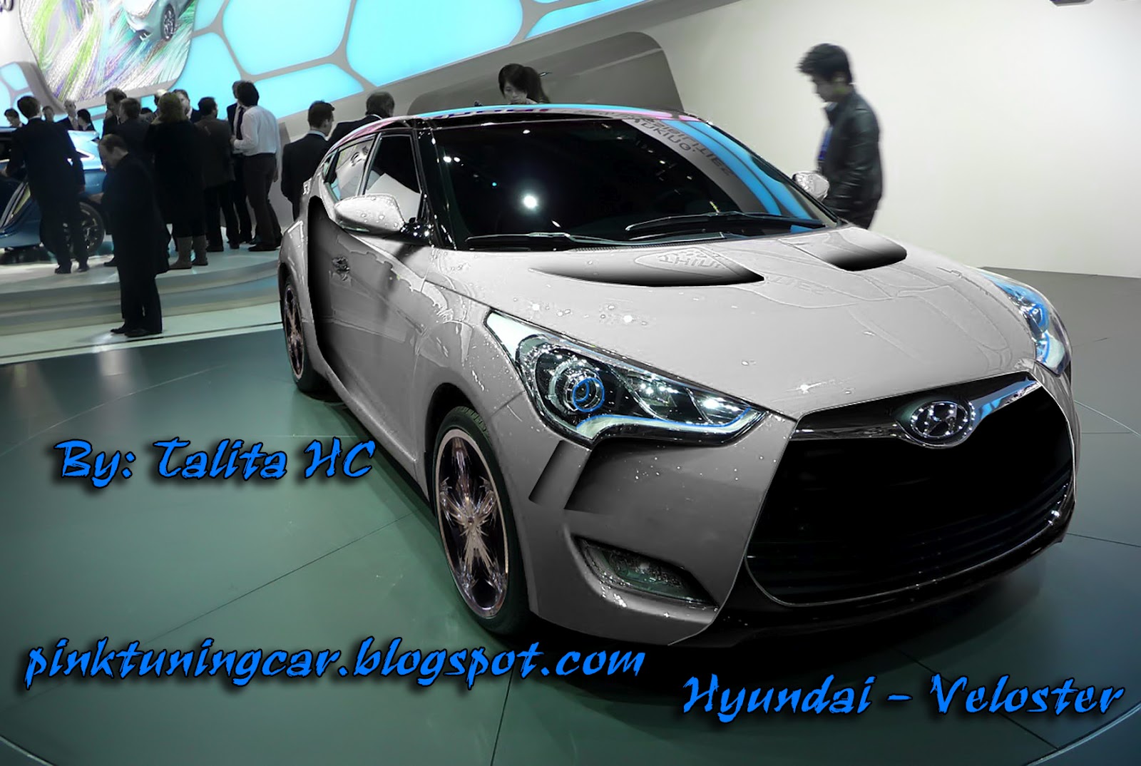 Pink Tuning Car: Hyundai Veloster