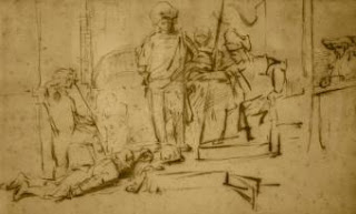 Recuperan el dibujo "El Juicio" de Rembrandt