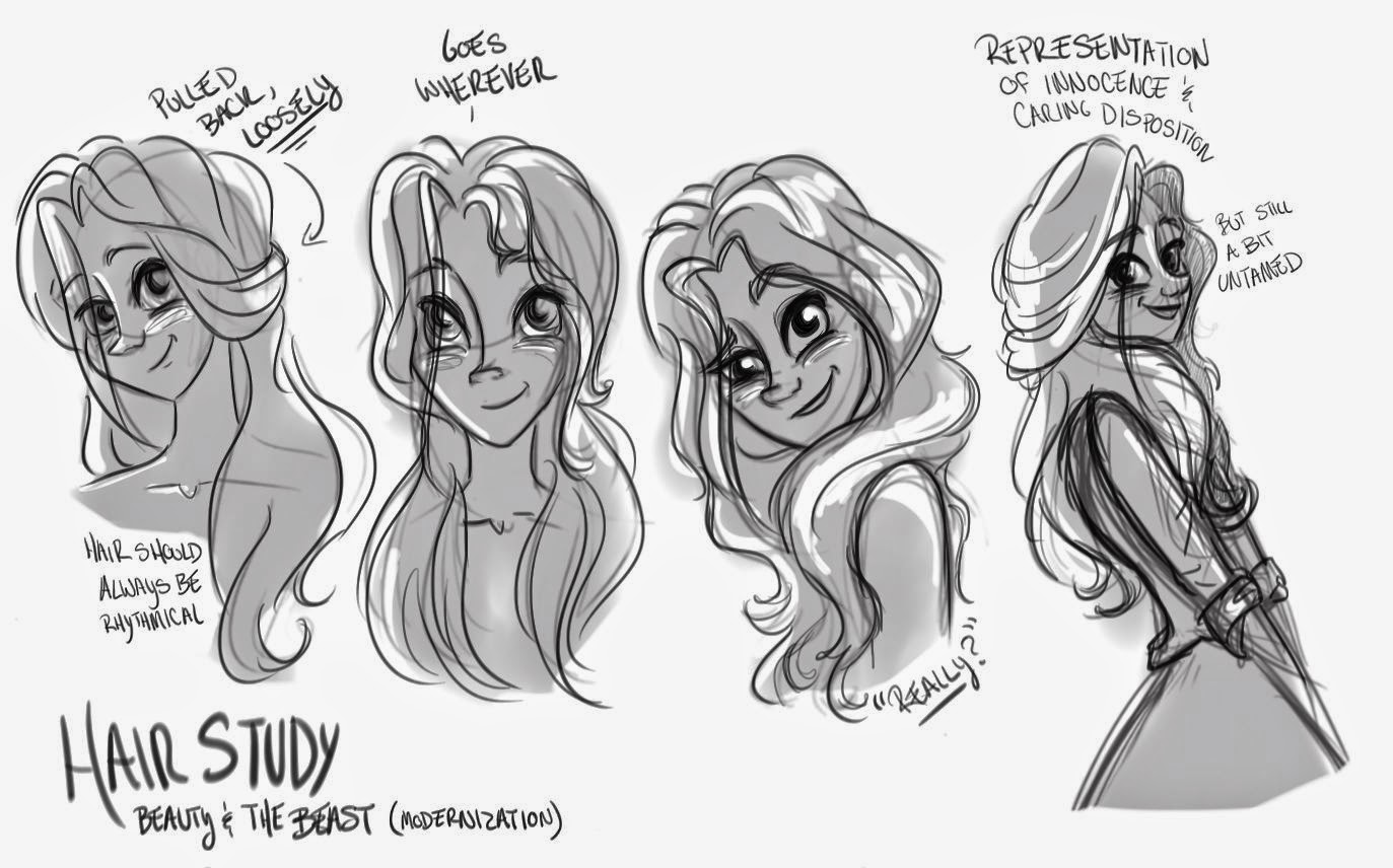 Kayla Savage: Beauty and the Beast Hair Study