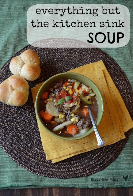 healthy soup recipe, lentil soup with veggies