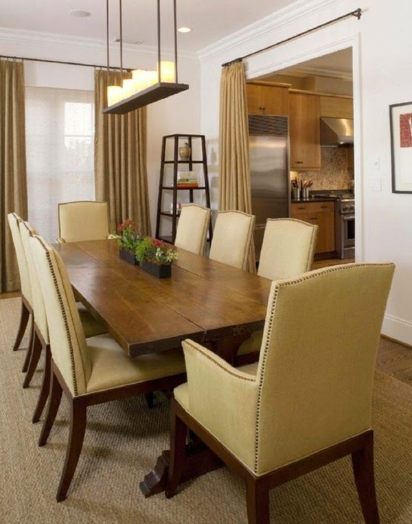 Beautiful examples of leather chairs for dining room!