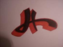 3D Graffiti Letter H