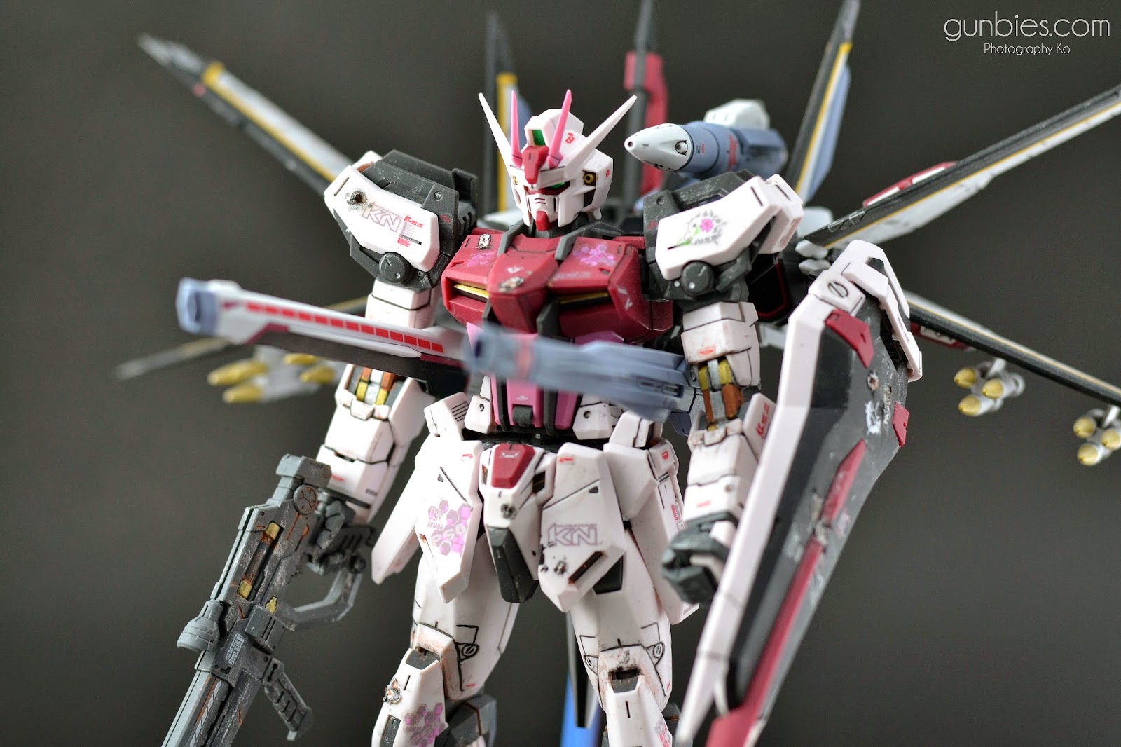 MG 1/100 Strike Rouge + Ootori Pack Painted Build Gundam Kits Collection News and Reviews