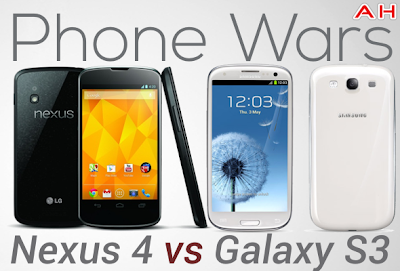 Google Nexus 4 VS Samsung Galaxy S III