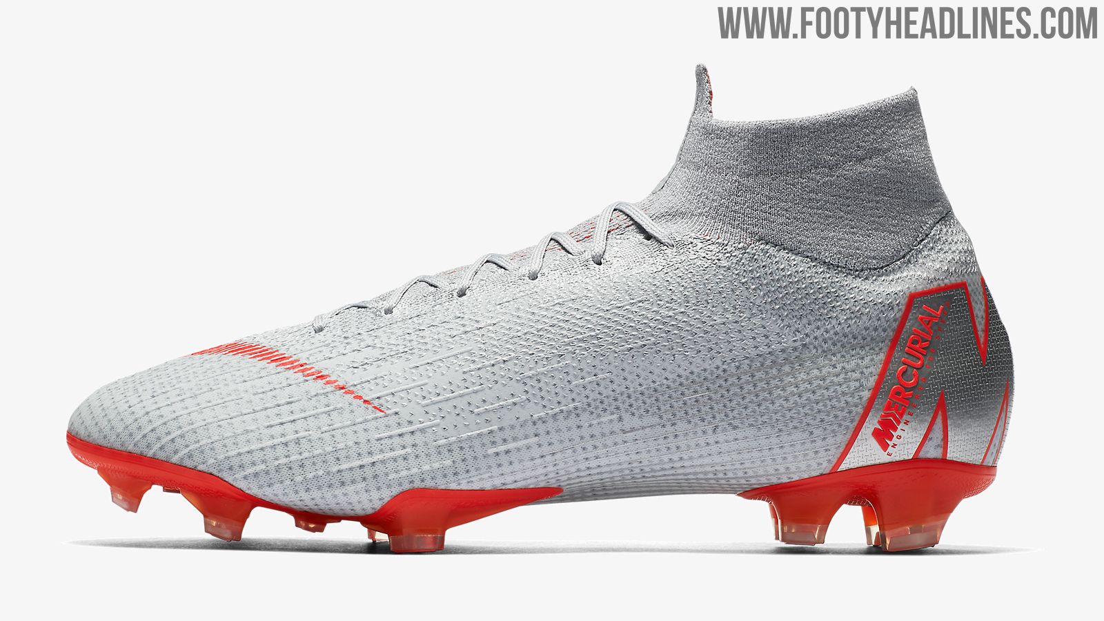 Silver Nike Mercurial Superfly 360 'Raised Concrete' 2018-2019 Boots Released Footy Headlines