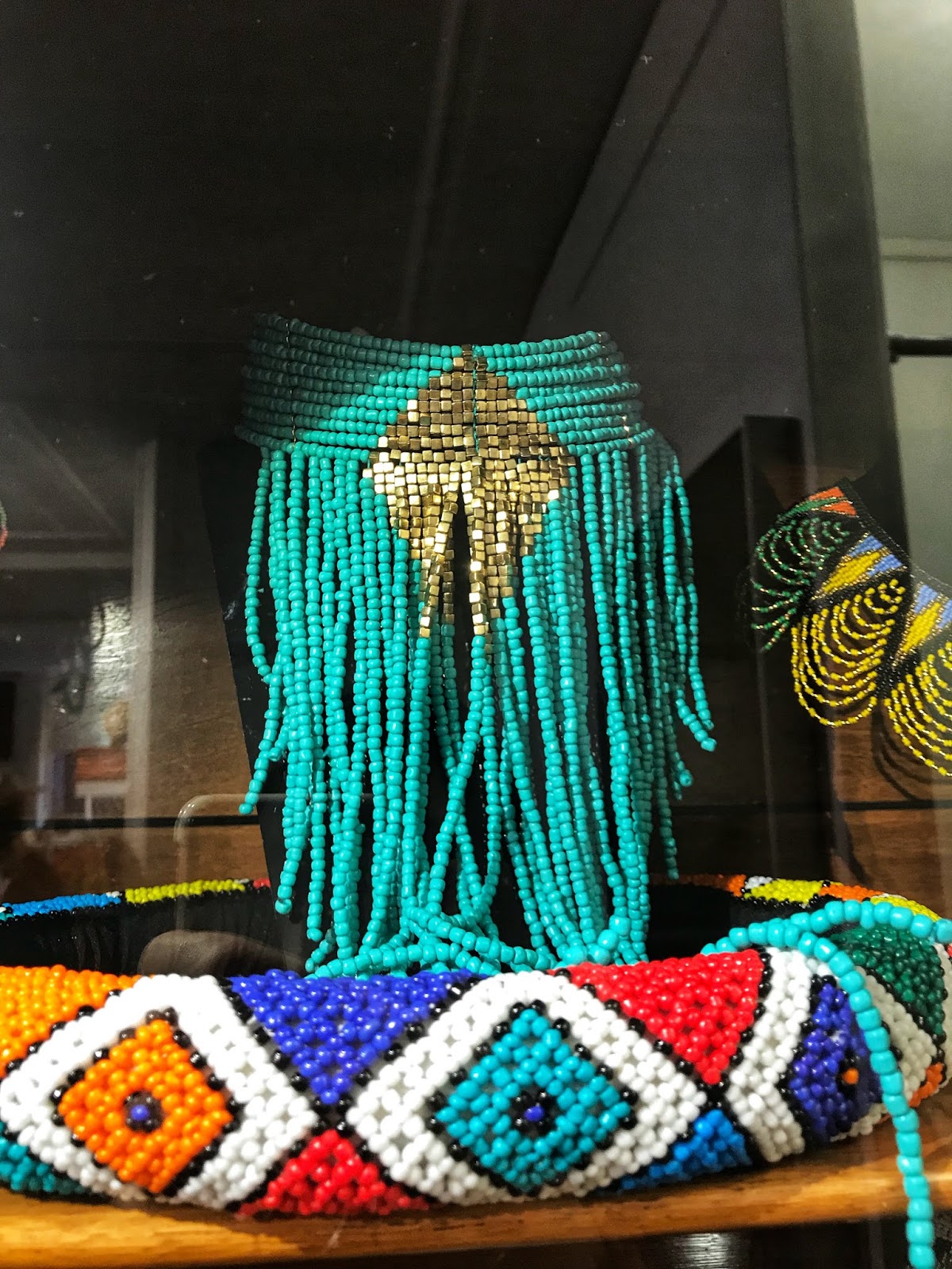 Colourful beaded necklaces Lady Africa Shopping in The Hague