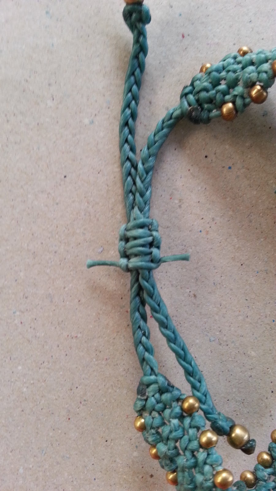 Ecocrafta Macrame Snake knot bracelet
