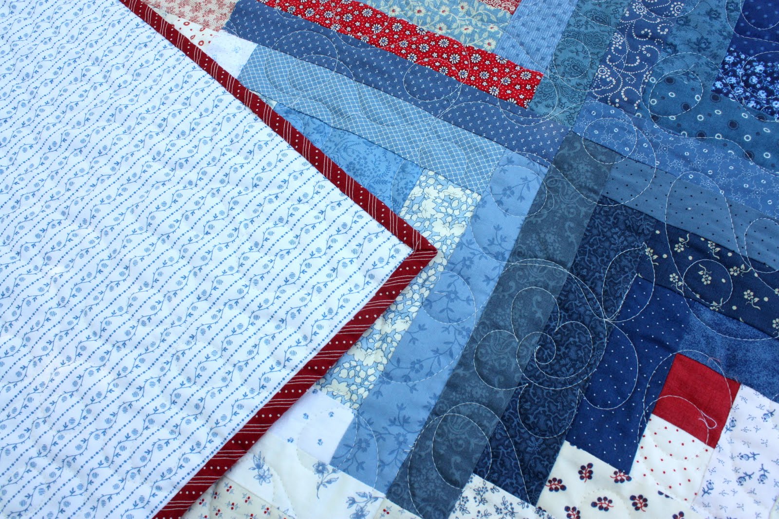 Summer log cabin quilt + moms and daughters - Diary of a Quilter - a ...
