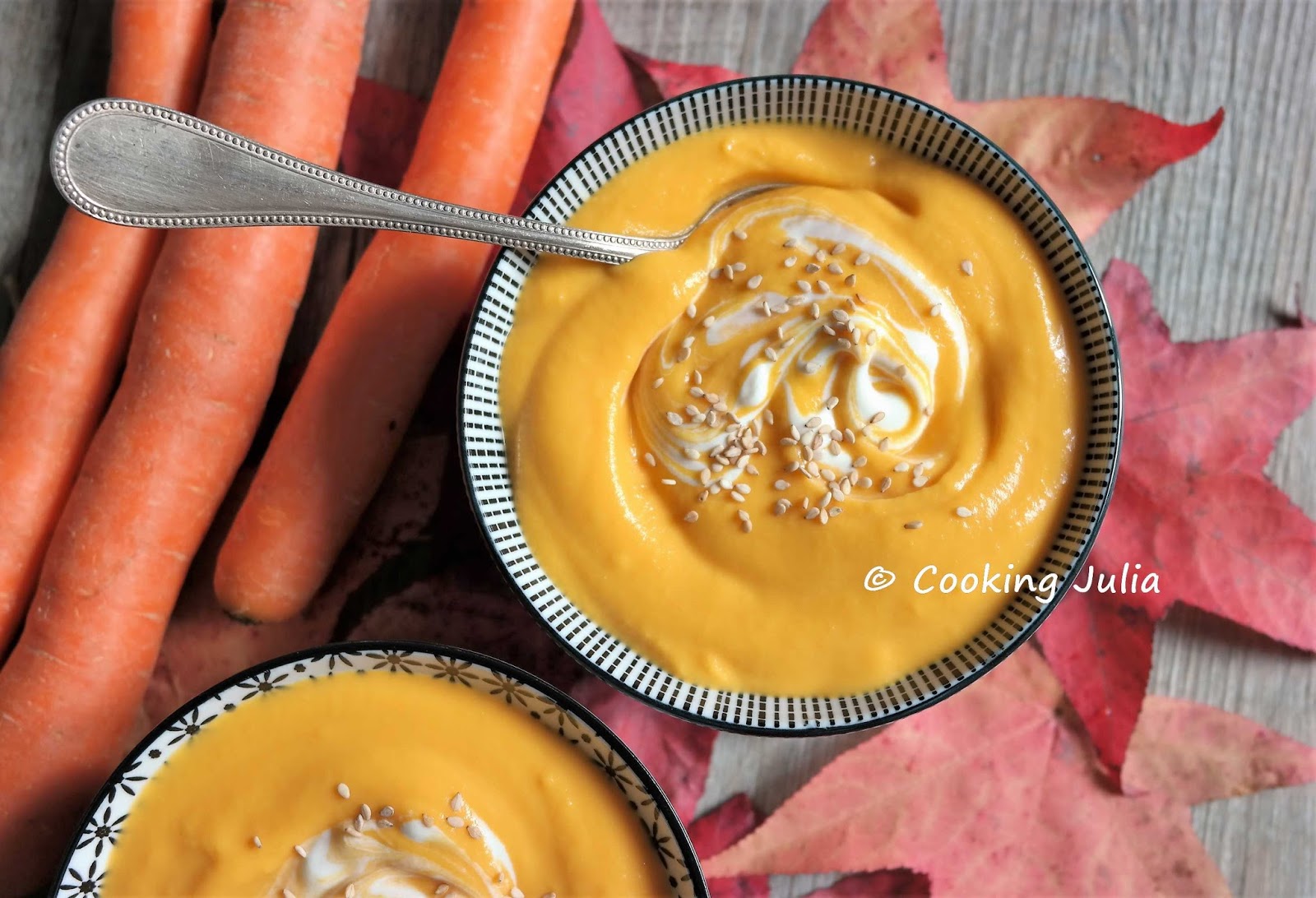 Soupe Patate Douce Carotte Lait De Coco Thermomix COOKING JULIA : VELOUTÉ DE CAROTTE ET PATATE DOUCE AU LAIT DE COCO