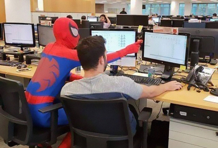 Bank Worker Showed Up As Spider-Man On His Last Day At Work