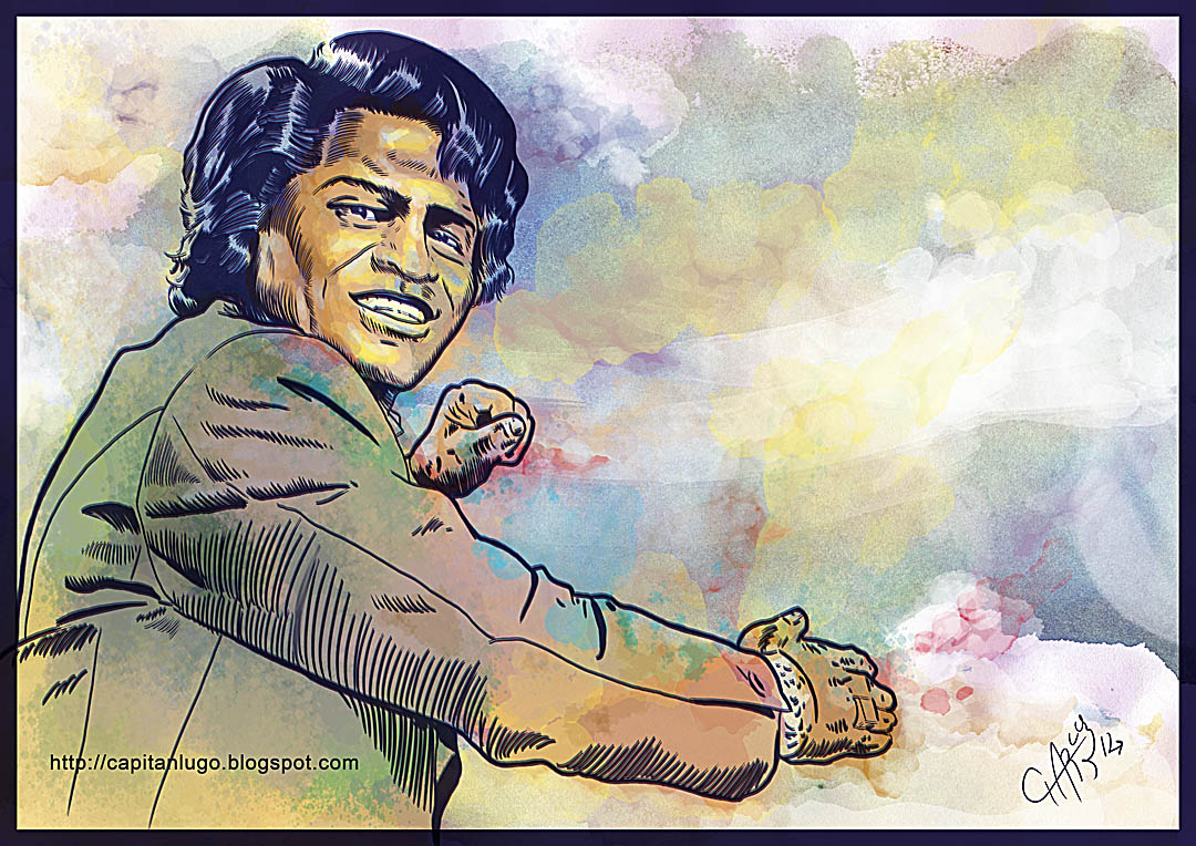 El Capitán Lugo Reyes de la música James Brown, el padrino del soul