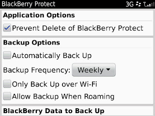 cara menyimpan data blackberry