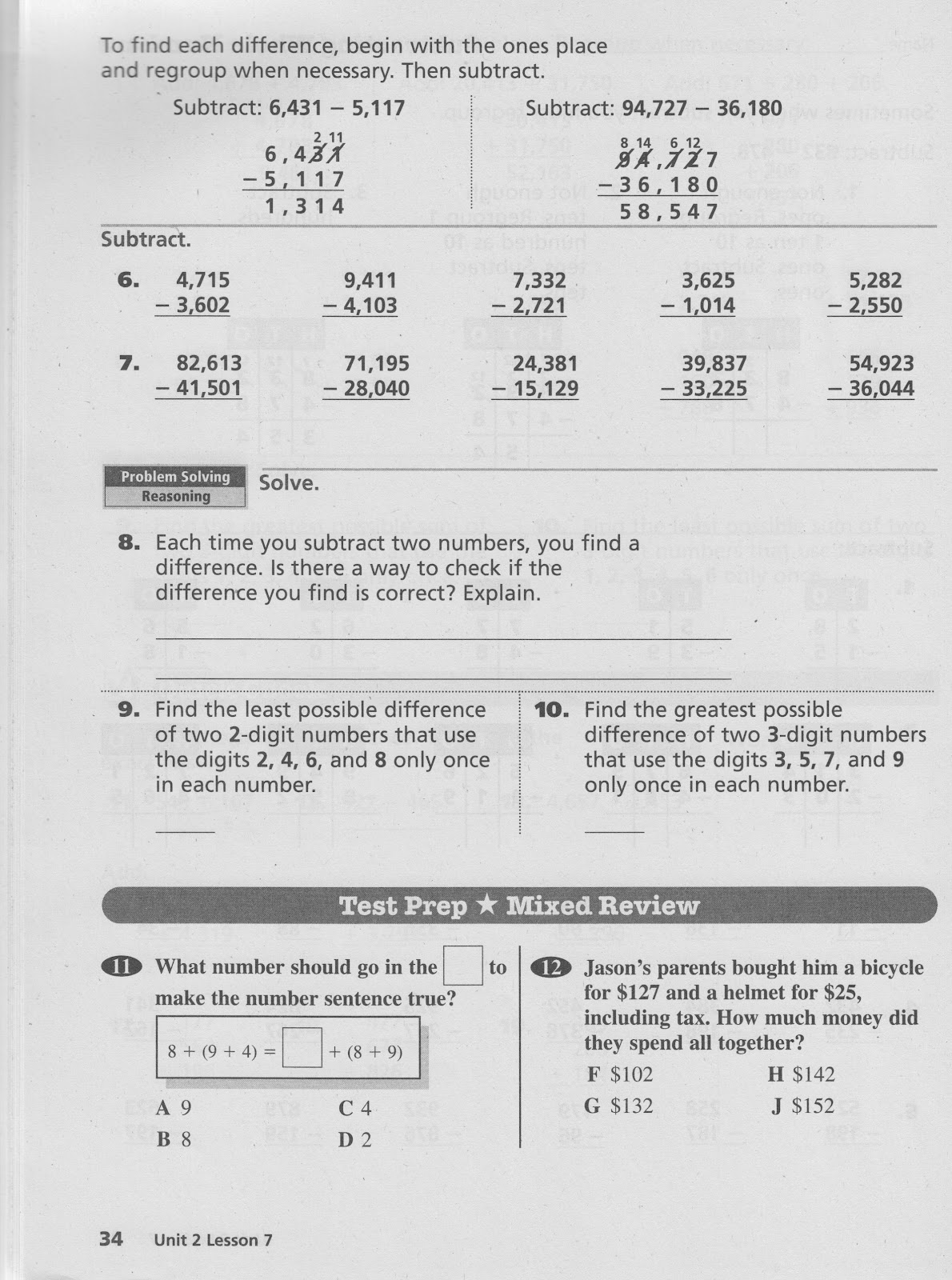 Homework 2012-2013: Tuesday, September 11th - Math Worksheets