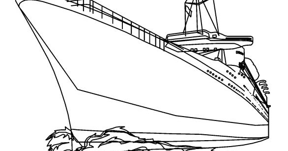 Contoh Gambar Sketsa Gambar Mewarnai Kapal Pesiar KataUcap
