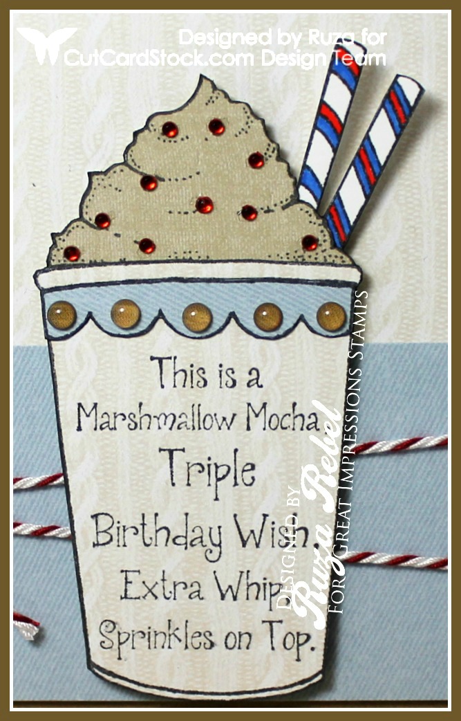 Brown Bag Kraft Birthday Card