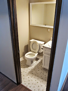original bathroom, remodel, first floor bathroom, half bath