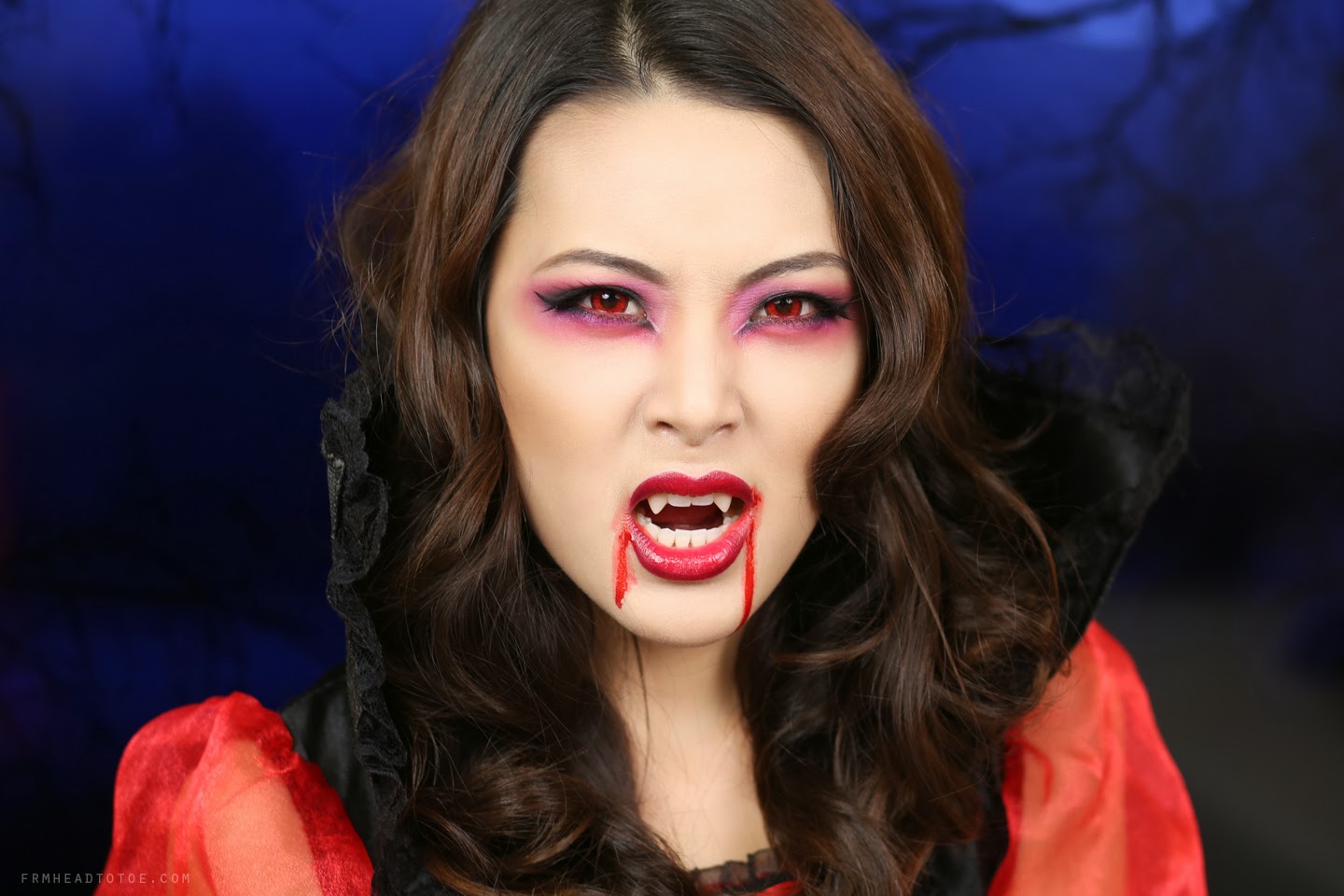 TUTORIAL Sexy Vampire Makeup Halloween 2013 From Head To Toe