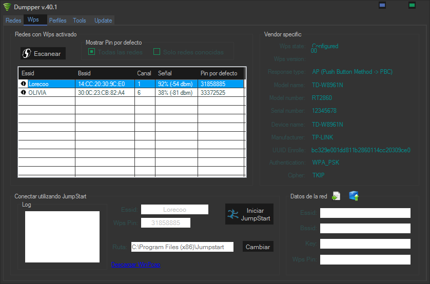 Jumpstart wps pin Jumpstart wps pin