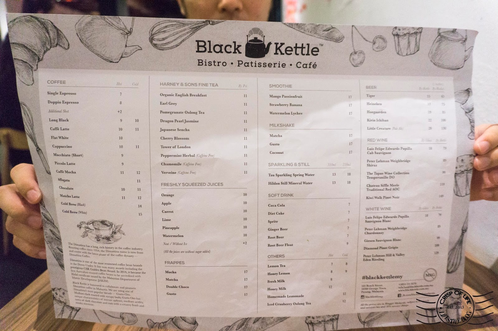 Black Kettle Cafe Beach Street, Penang