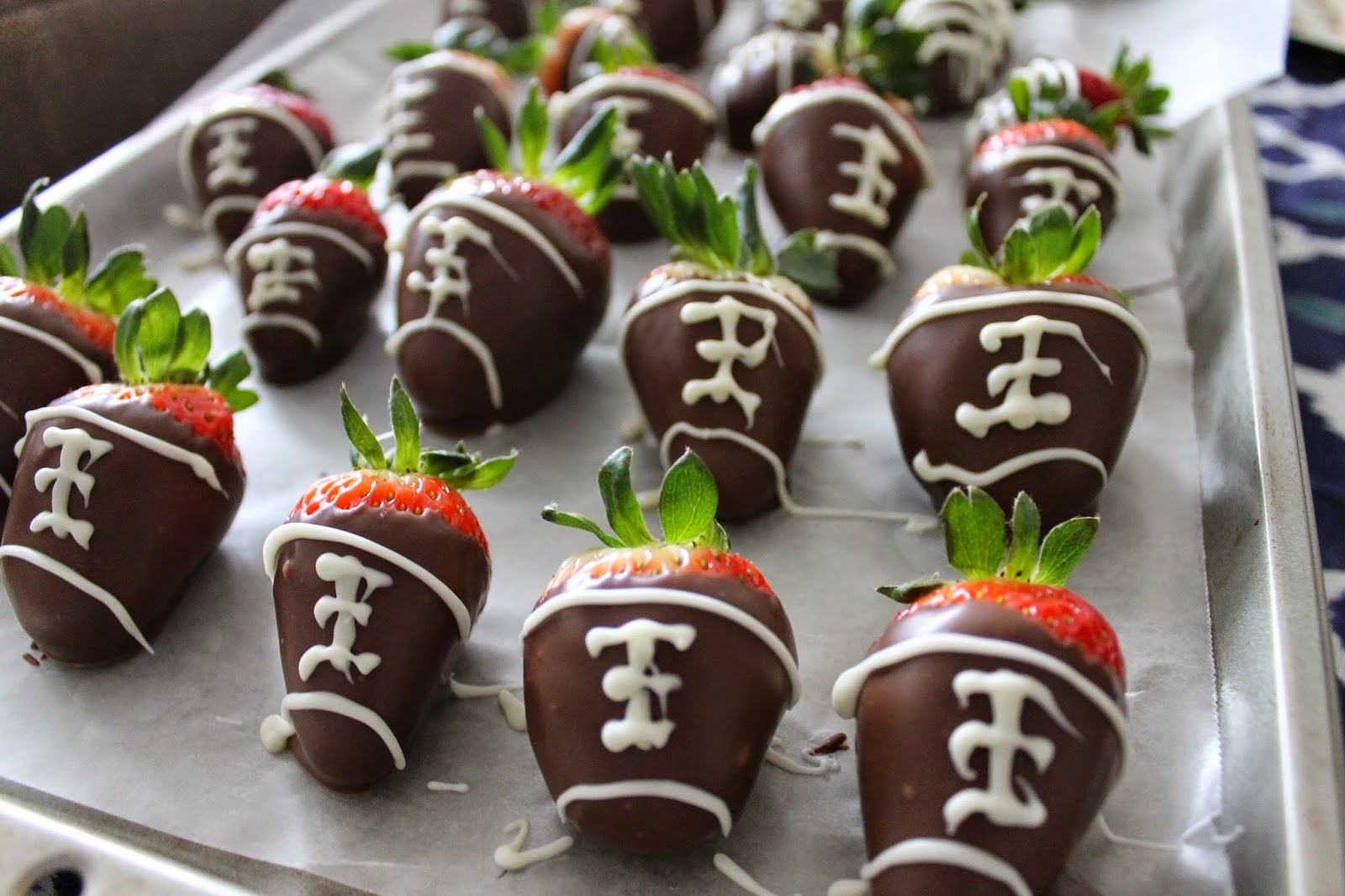Wonderfully Made: Chocolate Covered Strawberries {Football Edition}