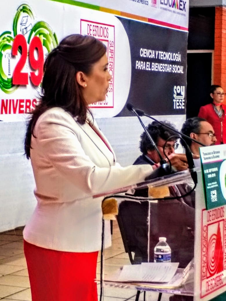El mexiquense Hoy Brenda Alvarado refiere con gratitud al 29º Aniversario del Tecnológico de