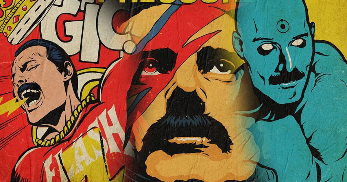 Artista visualiza Freddie Mercury como protagonista de capas de quadrinhos vintage - supervault