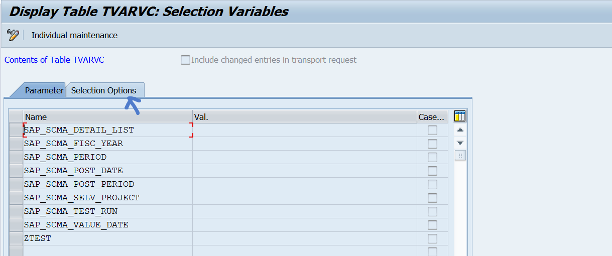 TECHSAP : Creating a dynamic variant for a report