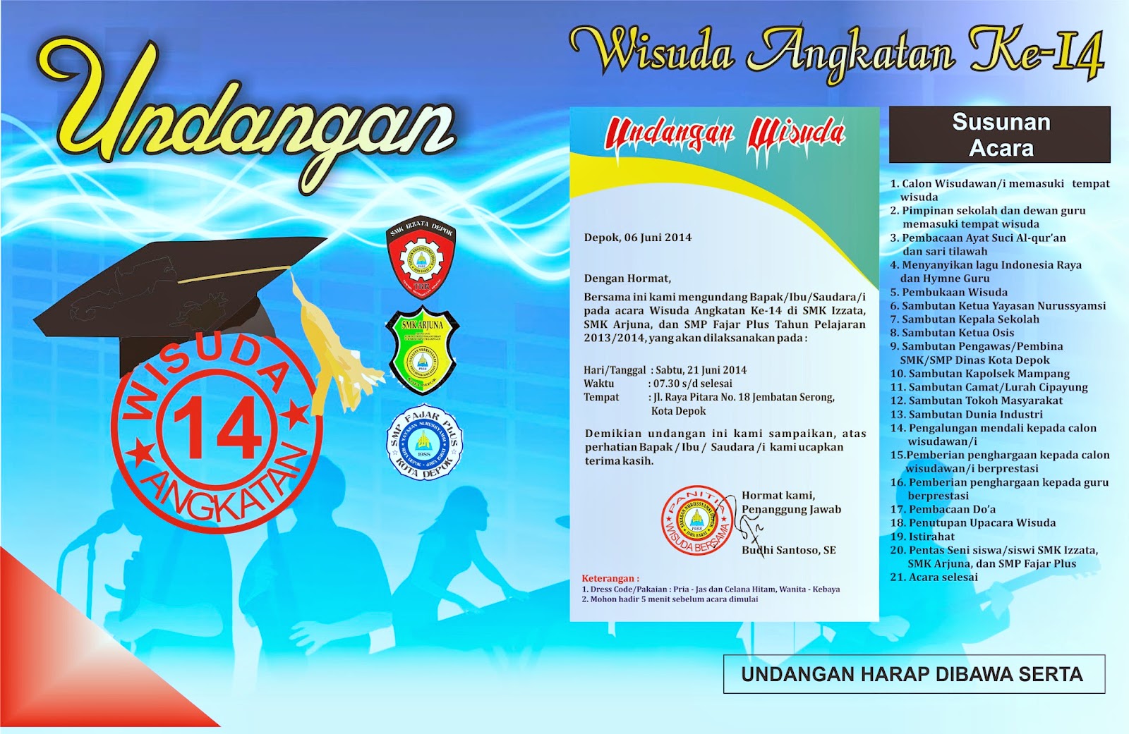 Undangan Pensi dan Wisuda 2014