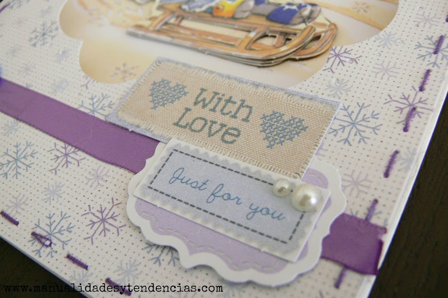 Detalle tarjeta navideña