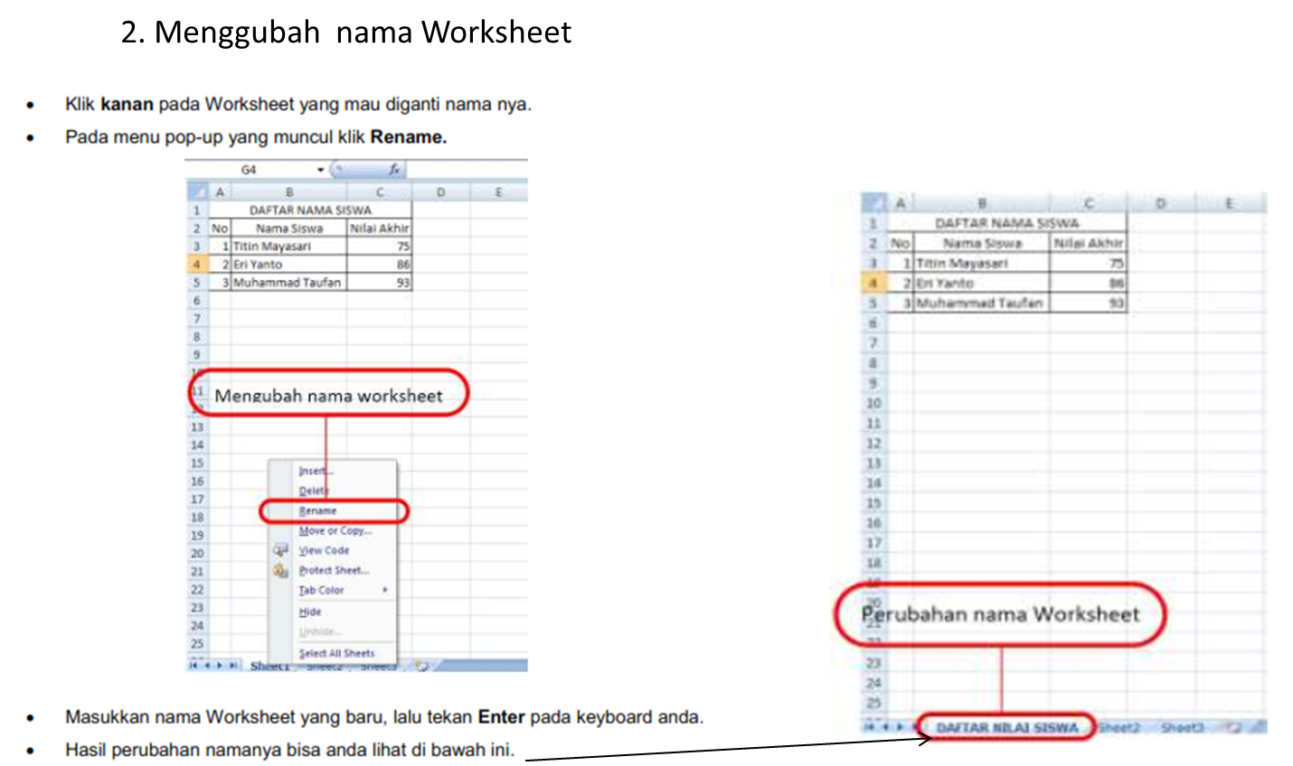 MATERI TIK KELAS XI SEMESTER 2 &quot;MODUL 2 EXCEL&quot;