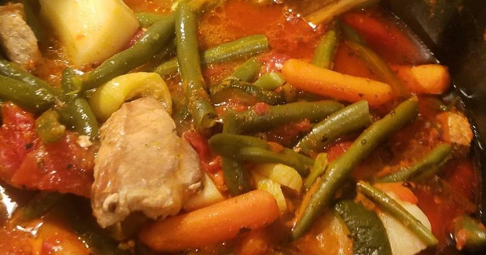 What's Cookin' Italian Style Cuisine Mom's Pork Zucchini Stew Recipe
