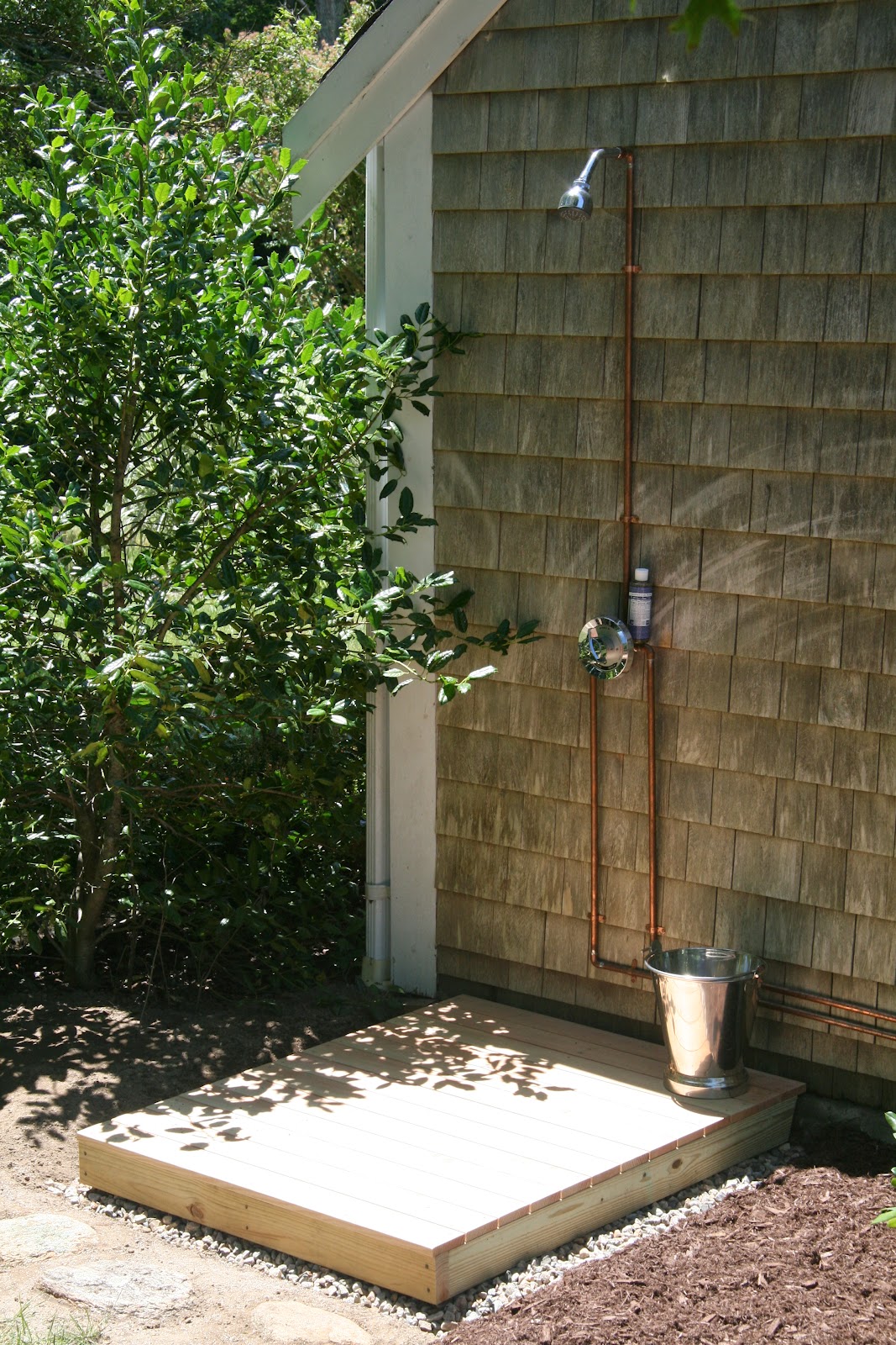 An Old Farm Building an Outdoor Shower