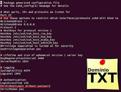 DominioTXT - SSH sshd_config