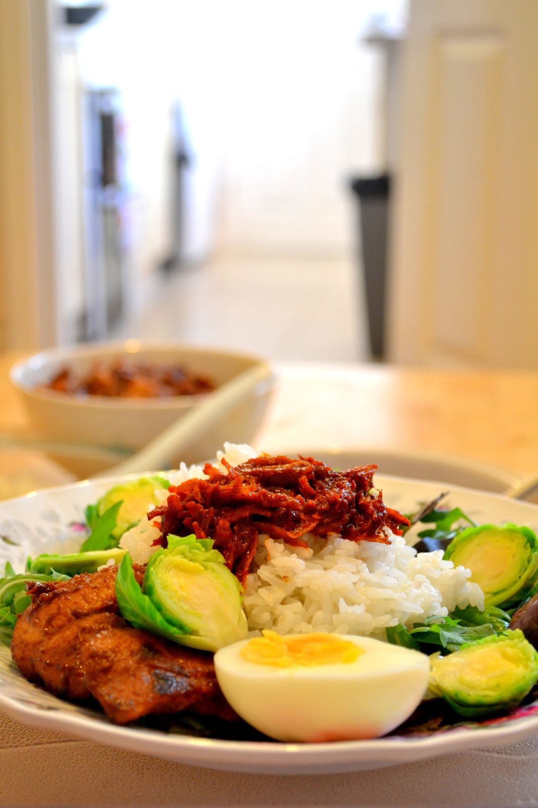 Nasi Lemak Berulamkan Brussels Sprouts Dapur Kak Noor