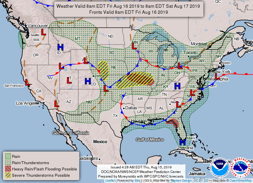Thunder Pig Daily Weather Briefing For Friday August 16 2019