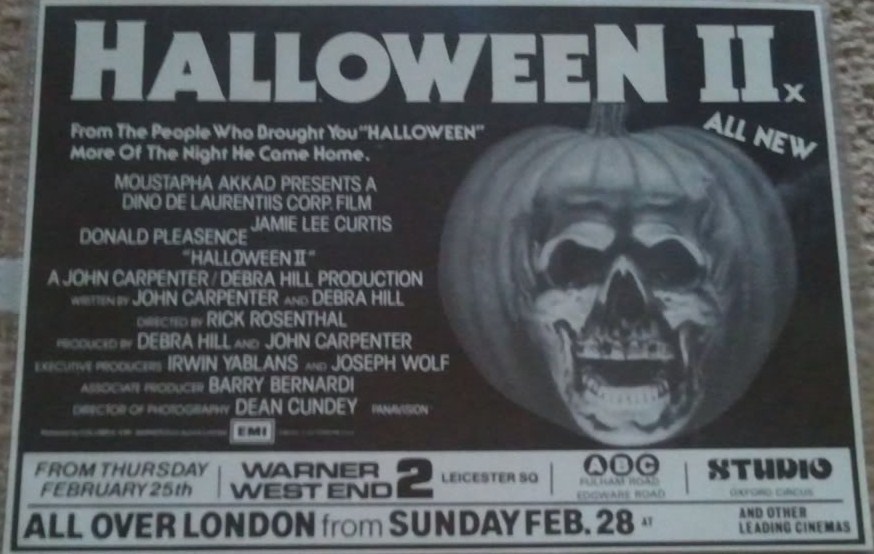 Halloween 2018 Halloween Ii 1981 Newspaper Ads Vhs Dvd And Blu Ray Covers