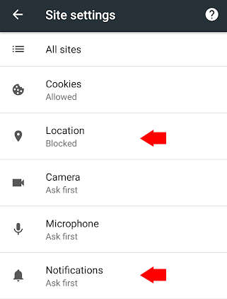Turn Off Notifications in Google Chrome Android