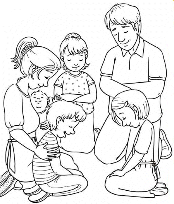 clipart family praying together - photo #2