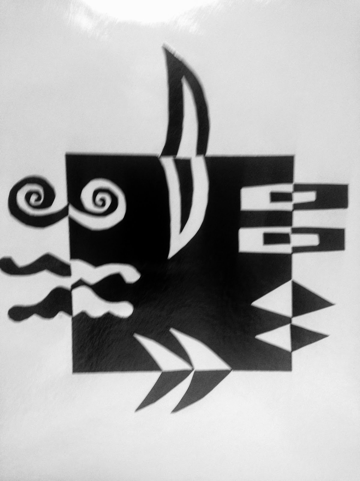 Sylvandale Middle School Art Class: Japanese Notan Design