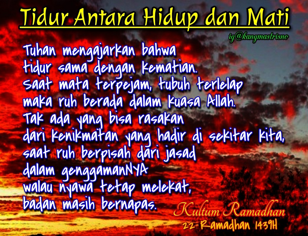 Setiap Yang Hidup Pasti Akan Mati / Kaos Ahad - Mati: Setiap Yang