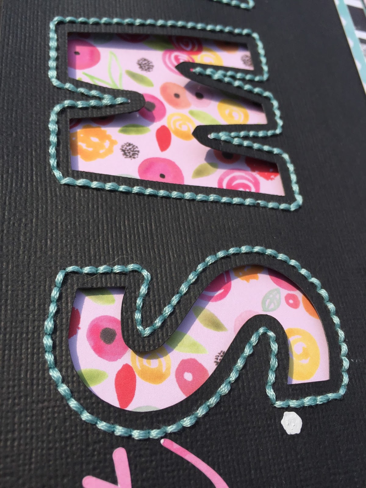 Chocoscrapaholic {That Smile} Hand Stitched Letters