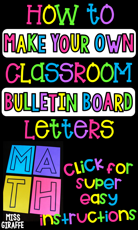 Bulletin Board Letters 