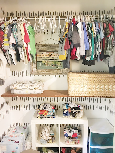 Boy's Closet Makeover and a Peek at their Room