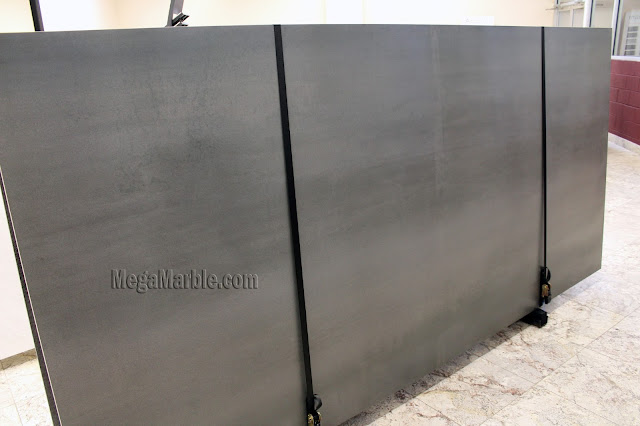 Gray Porcelain Slabs For Countertops & Shower Walls